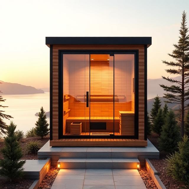 EverHaven Nordwood Glass Sauna