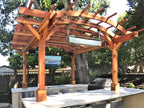 Forever Redwood Marin Outdoor Kitchen Pergola
