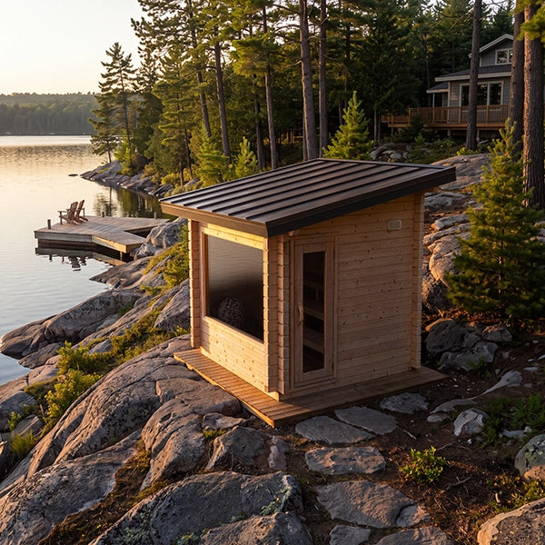 Canadian Timber Avalon Sauna | Dundalk Leisurecraft 3-Tier Cabin