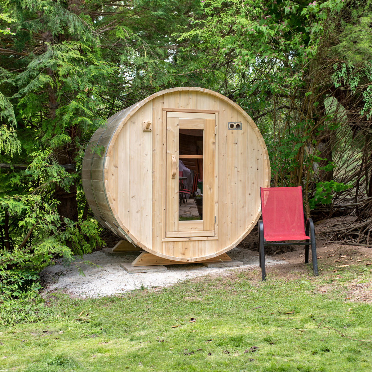 Canadian Timber Harmony Barrel Sauna | Dundalk Leisurecraft 4-Person