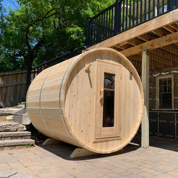 Canadian Timber Harmony Barrel Sauna | Dundalk Leisurecraft 4-Person