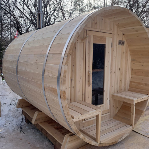 Canadian Timber Serenity Barrel Sauna | Dundalk Leisurecraft 5-Person