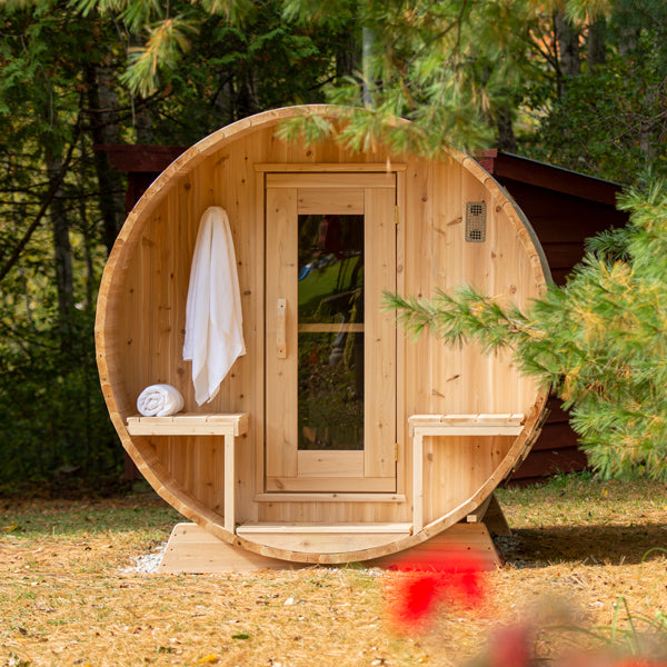 Canadian Timber Serenity Barrel Sauna | Dundalk Leisurecraft 5-Person