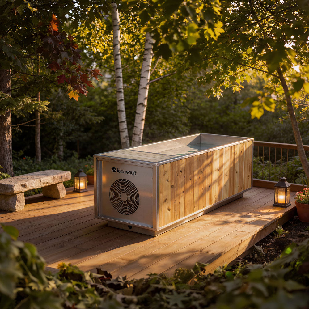 The Flow Cold Plunge Tub | Dundalk Leisurecraft Cedar & Stainless Plunge