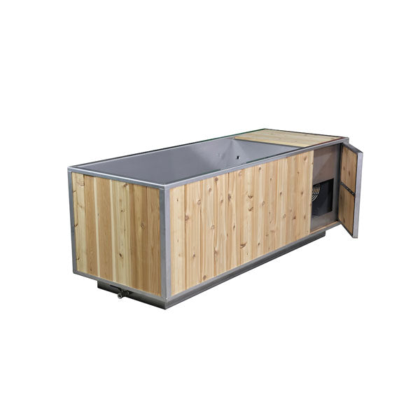 The Flow Cold Plunge Tub | Dundalk Leisurecraft Cedar & Stainless Plunge