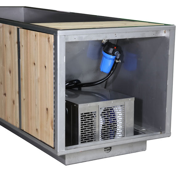 The Flow Cold Plunge Tub | Dundalk Leisurecraft Cedar & Stainless Plunge