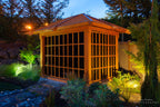 Forever Redwood Sun Gazebo with Sliding Doors