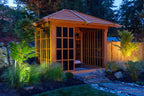 Forever Redwood Sun Gazebo with Sliding Doors