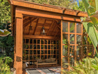 Forever Redwood Sun Gazebo with Sliding Doors