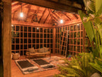Forever Redwood Sun Gazebo with Sliding Doors