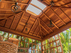 Forever Redwood Sun Gazebo with Sliding Doors