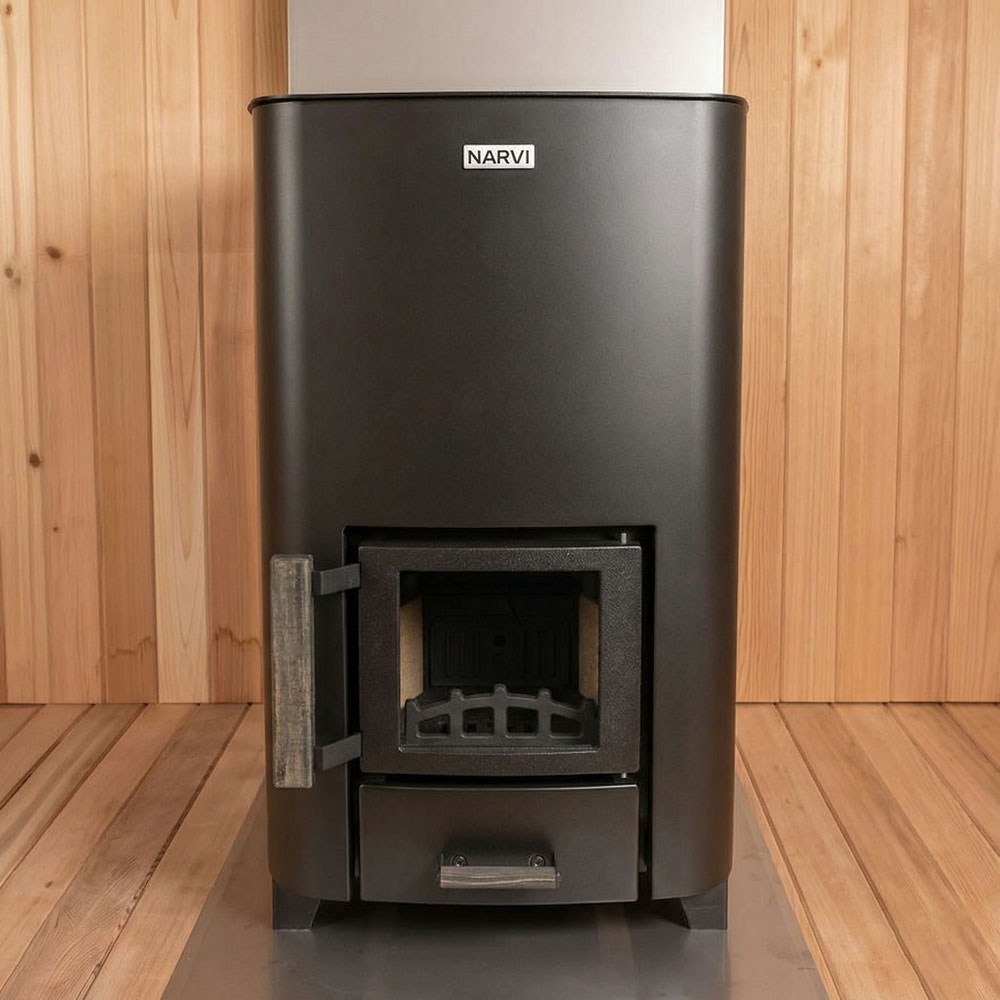 Narvi NC Black Wood Burning Sauna Heater | Dundalk Leisurecraft