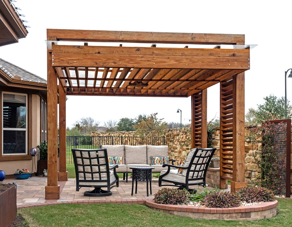 Forever Redwood L.A. Modern Redwood Pergola