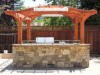 Forever Redwood Marin Outdoor Kitchen Pergola